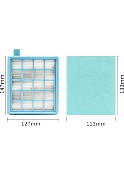 Philips Için 2 Takım Hepa Filtre, Yedek Elektrikli Süpürge Parçaları (Yurt Dışından)