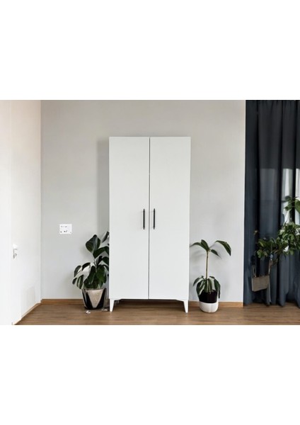 İki Kapaklı Mutfak Kiler Banyo Çok Amaçlı Dolap 80X50X178