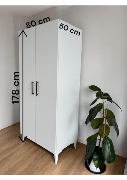 İki Kapaklı Mutfak Kiler Banyo Çok Amaçlı Dolap 80X50X178 indirimleri