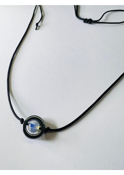 Sertifikalı Hematit & Opal Doğal Taş Kolye modelleri