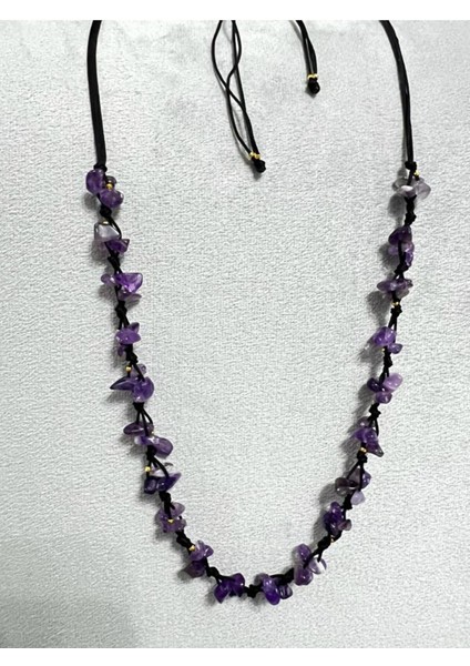 Sertifikalı Ametist Doğal Taş Tasarım Kolye fiyatları