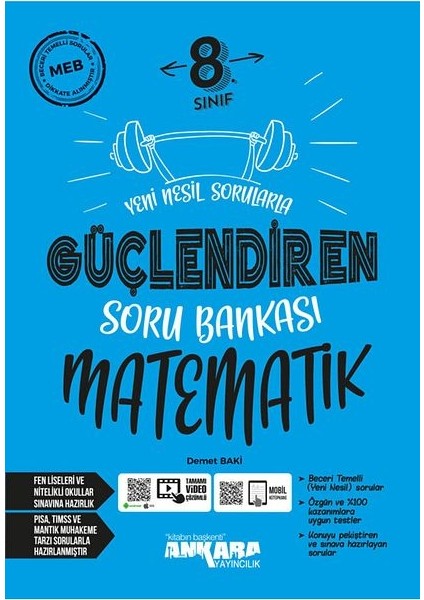8. Sınıf Matematik Güçlendiren Soru Bankası yeni basım