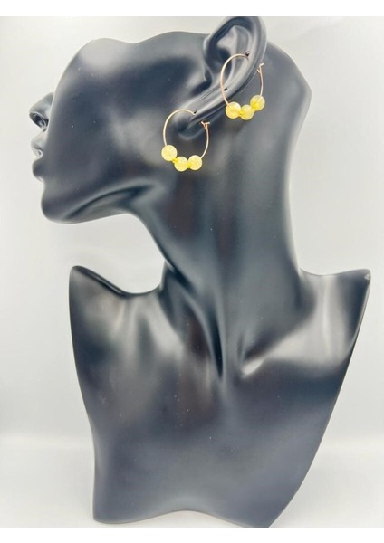 Sertifikalı Sitrin Doğal Taş Küpe fırsatları