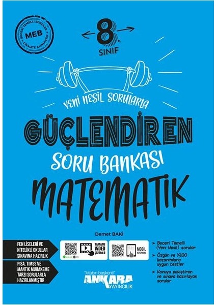 8. Sınıf Matematik Güçlendiren Soru Bankası Güncel 2024-2025 Günc