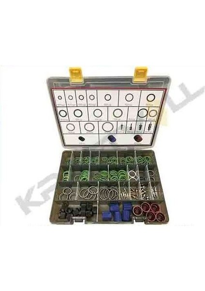 19013078 Alman Araçları Klima Bakım Seti-(O-Ring-Sprıng Lock-Subap Ignesı-Kapak (171 Parça)