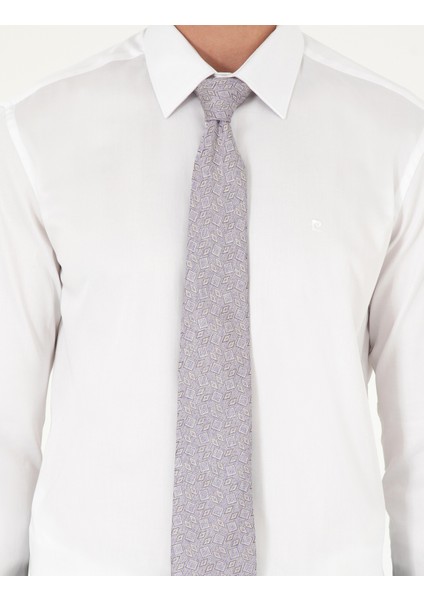 Erkek Beyaz Slim Fit Uzun Kollu Basic Gömlek 50292520-VR013