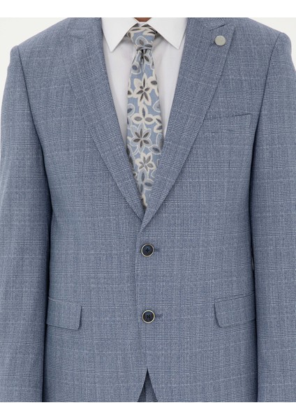 Erkek Koyu Mavi Ex. Slim Fit Takım Elbise 50285291-VR032
