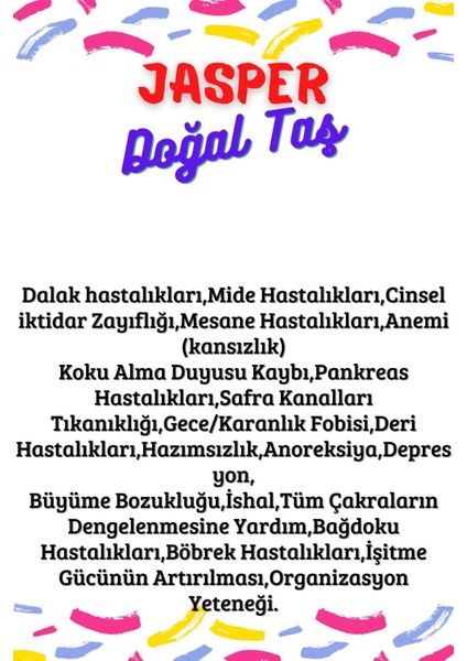 Sertifikalı Tüp Şişelerde Kırık Doğal Taşlar (Jasper Taşı Delikli) 5X3CM Büyük Boy