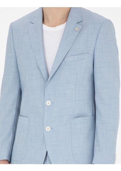 Erkek Açık Mavi Ex. Slim Fit Takım Elbise 50285298-VR003