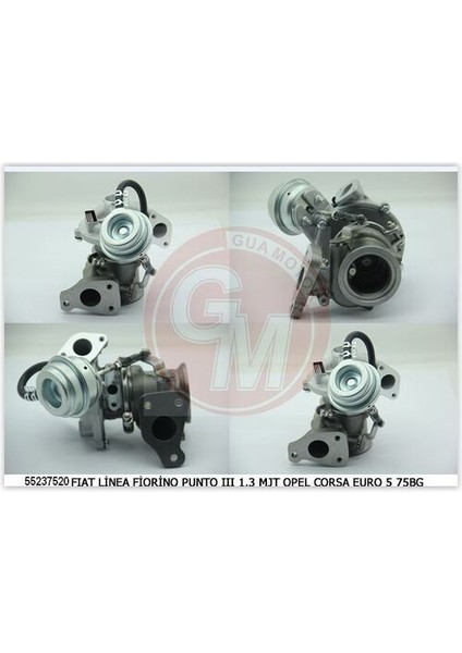 40663 Turbo Sarj Linea Fiorino Punto Iıı 1.3 Multijet Opel Corsa Euro 5 75BG 55237520