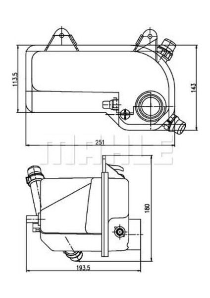 Mahle-Knecht-Behr CRT204000S Radyatör Su Deposu Bmw E53 M54 M61 17107514964