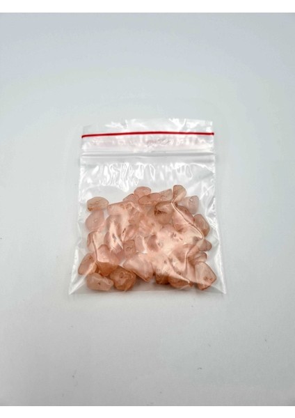 Pembe Kuvars Kırık Doğal Taş - 10 gr Delikli Doğal Taş modelleri
