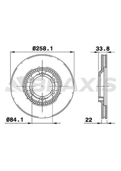 AE0720 Ön Fren Aynası Havalı L200 Em 87-96 (258X6) MB407031
