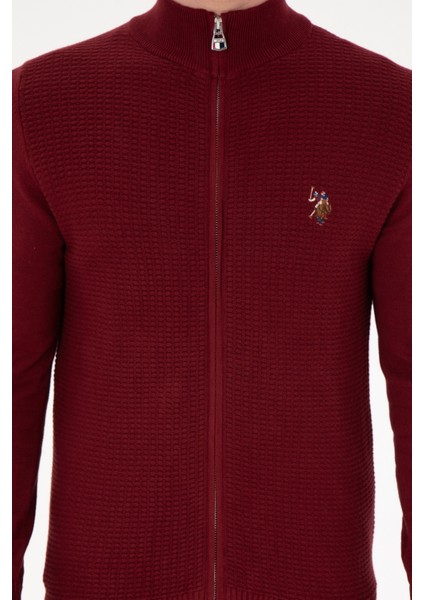 Erkek Bordo Hırka (Triko) 50288871-VR014