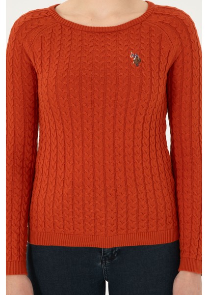 Kadın Kiremit Kazak /Triko 50288981-VR031