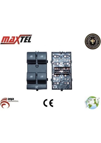 18219246 Cam Açma Anahtarı Dörtlü Sol Ön Aveo T299 95188246