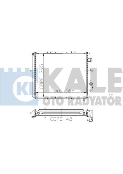 0528281AB Motor Radyatör Clio 1.9tdı 1 Sıra Alb 460X400X42 7700804240