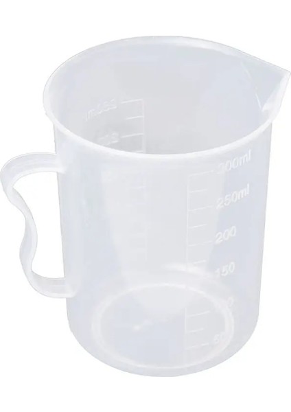 Şeffaf Stil Ölçü Kabı 250ML Dereceli Beher Şeffaf Beyaz Plastik Bardak (Yurt Dışından)
