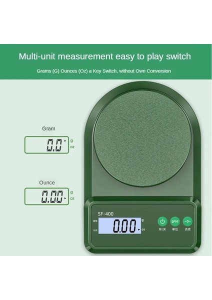 Yeşil Stil 5kg 1g 2kgkgkg Mutfak Elektronik Tartı Yüksek Hassasiyetli Gram Ölçüm Ölçeği Gıda Takı Doğru Pişirme Ölçeği Mutfak Aksesuarları (Yurt Dışından)