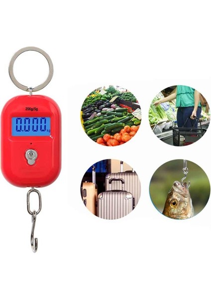 No.2 Tarzı 25KG x 5g Asılı Tartı Dijital Tartı Arka Işık Elektronik Balıkçılık Ağırlıkları Cep Ölçeği Bagaj Terazileri (Yurt Dışından) fiyatları