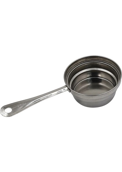 Resim Stili Olarak Paslanmaz Çelik Ölçü Kaşığı Espresso Kaşık Pişirme Çayı Uzun Saplı Ölçü Kaşığı Süt Tozu Kahve Baharat Ölçü Fincan (Yurt Dışından)
