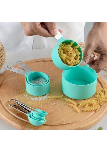 Ölçme Kabı Beyaz Stil 4 Adetset Çay Kahve Ölçme Kaşığı Mutfak Pişirme Aksesuarları Yeni Dayanıklı Paslanmaz Çelik Ölçme Fincan Ölçme Alet Takımı (Yurt Dışından) modelleri