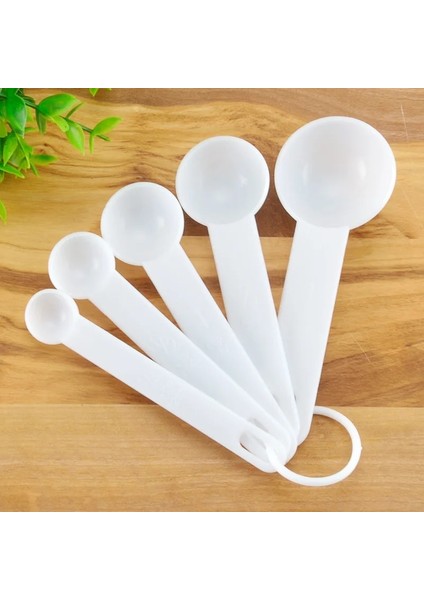 Beyaz 1 Takım Stili Sekiz Tezgah Ayarlanabilir Ölçek Ölçme Kaşığı Çay Kahve Ölçme Gram Kaşık Süt Tozu Pişirme Araçları Fırında Mutfak Aksesuarları (Yurt Dışından)
