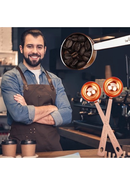 E Stili 15ML Gül Altın Kaşık Süt Tozu Kahve Paslanmaz Çelik Ölçme Kaşığı Kahve Kaşığı Uzun Saplı Mutfak Aleti Мерные Ложки (Yurt Dışından) modelleri