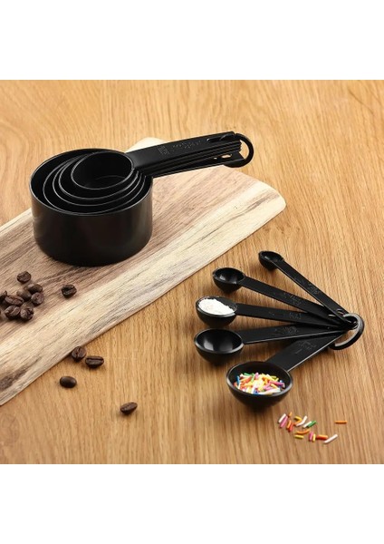 Beyaz Stil Seacreating Ölçme Fincanları ve Kaşık Seti Eces Kuru ve Sıvı Malzemeler Için Yuvalama Ölçü Fincanları Pişirme Aksesuarları (Yurt Dışından) modelleri