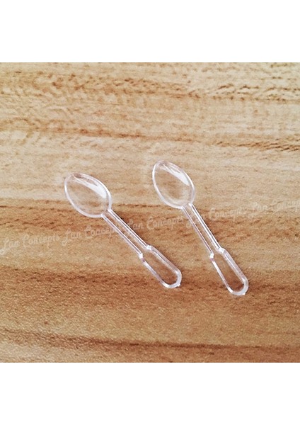 Lot 0.1 Gram Küçük Ölçü Kaşığı 0.1g Mikro Plastik Kepçe - 3.9x0.9cm Şeffaf Serbest G (Yurt Dışından)