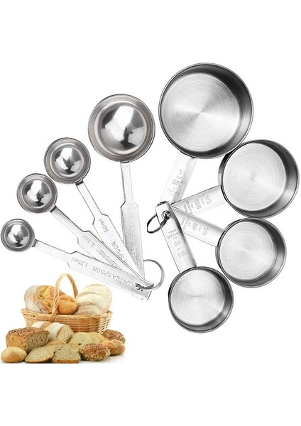 6 Adet Ölçü Kaşığı Stili Ölçü Kapları Istiflenebilir Mutfak Ölçü Kaşığı Seti Paslanmaz Çelik Yemek Kaşığı Ev Ölçü Kapları ve Kaşık Seti (Yurt Dışından) fiyatları