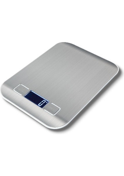 Beyaz Stil 5kg Elektronik Dijital Mutfak Terazisi Gıda Tartı Paslanmaz Çelik Platformlu (Yurt Dışından)