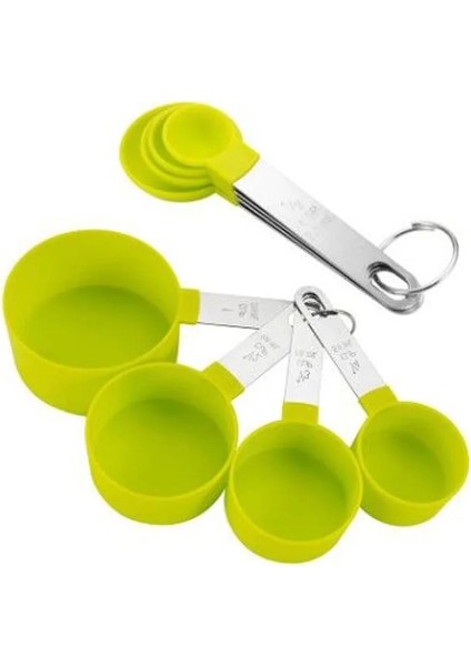 4 Adet Beyaz Fincan Stili 4 Adetçok Amaçlı Kaşıkbardak Ölçme Araçları Pp Pişirme Aksesuarları Paslanmaz Çelikplastik Saplı Mutfak Aletleri (Yurt Dışından) fırsatları