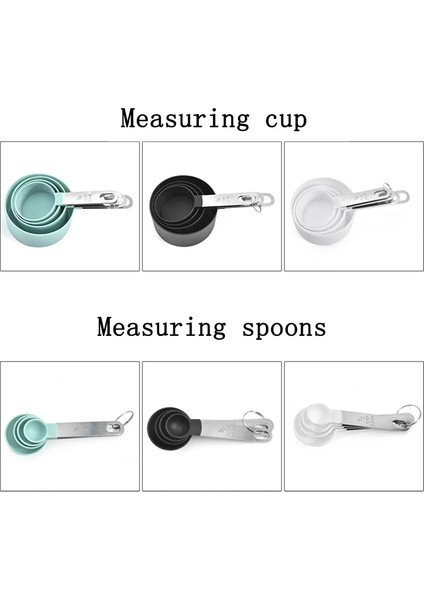 4 Adet Beyaz Fincan Stili 4 Adetçok Amaçlı Kaşıkbardak Ölçme Araçları Pp Pişirme Aksesuarları Paslanmaz Çelikplastik Saplı Mutfak Aletleri (Yurt Dışından) indirimleri