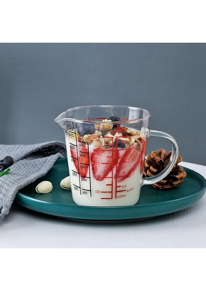 Şeffaf Renk Stili 2 Paket Cam Ölçme Fincan Süt Sürahisi Isıya Dayanıklı Cam Bardak Ölçü Sürahi Kreması Tartı Fincan Çay Kahve Mikrodalga Güvenli (Yurt Dışından) fırsatları