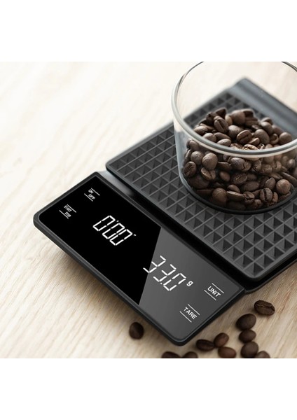 Gümüş Tarzı 3kg Zamanlayıcılı Mutfak Terazileri Hassas Elektronik Terazi Kahve Tartısı Akıllı Dijital Denge Tartı Cafe Ev Yemekleri Pişirme Terazisi (Yurt Dışından) fırsatları