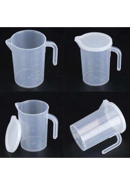 500ML Tarzı Mutfak Ölçme Fincan 500MLML Şeffaf Plastik Ölçme Fincan Kapaklı Bardaklar Mutfak Sıvı Ölçü Fincan Kabı (Yurt Dışından) fiyatları