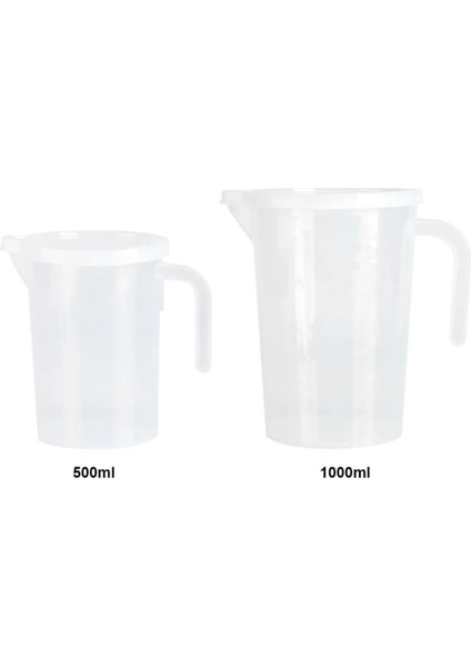500ML Tarzı Mutfak Ölçme Fincan 500MLML Şeffaf Plastik Ölçme Fincan Kapaklı Bardaklar Mutfak Sıvı Ölçü Fincan Kabı (Yurt Dışından) indirimleri