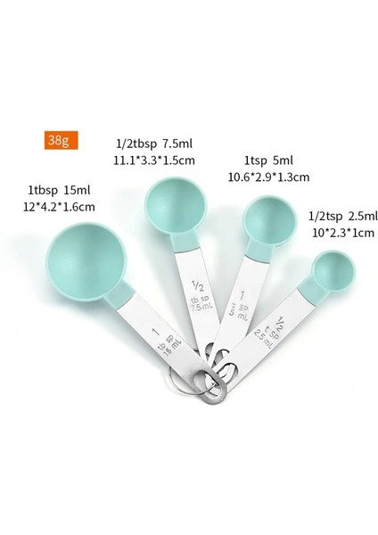 Fincan Siyah Tarzı Lastic Bardak Pişirme Aksesuarları Çay Kahve Mutfak Ölçme Kaşıkları Dayanıklı Paslanmaz Çelik Ölçme Fincan Kaşık Seti (Yurt Dışından) indirimleri