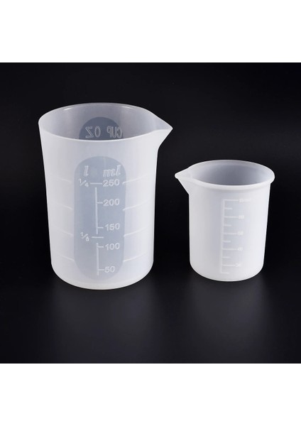 5 Adet Silikon Fırça Stili 100 ml Mutfak Şeffaf Ölçekler ile Ölçme Fincan Silikon Reçine Tutkal Dıy Aracı Takı Pratik Yapmak Iyi Sapları Ölçme Aracı (Yurt Dışından) fırsatları