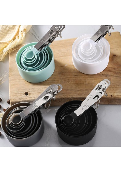 B Tarzı 8 Adet Çok Amaçlı Kaşıkbardak Ölçüm Aletleri Pp Pişirme Aksesuarları Paslanmaz Çelikplastik Saplı Mutfak Aletleri (Yurt Dışından) fiyatları