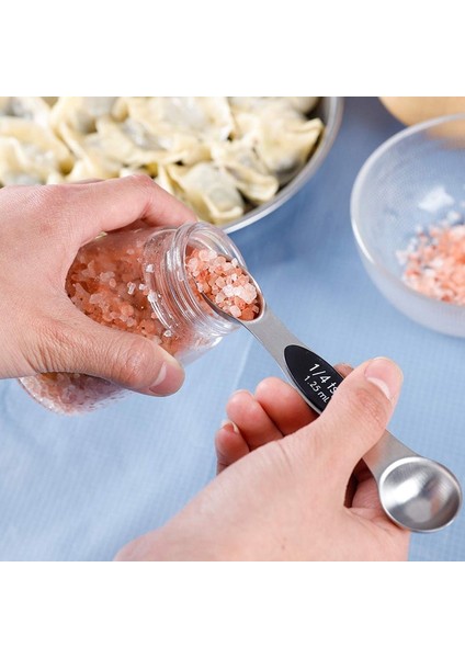 Çok Renkli Stil Kuru ve Sıvı Malzemeler Için 8 Adet Manyetik Ölçüm Çay Kaşığı Yemek Kaşığı Paslanmaz Çelik Çift Kafa Ölçme Kaşığı (Yurt Dışından) fırsatları