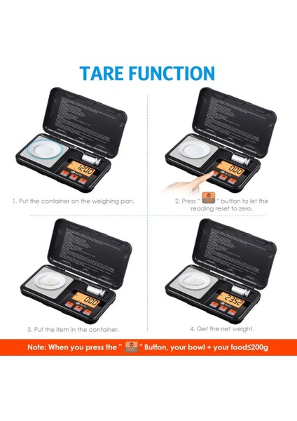 200GX 0.01G Takı Mini Paslanmaz Çelik Elektronik Tartı Dijital Cep Tartı Altın Gram Denge Tartı Taşınabilir Cep Sc (Yurt Dışından) modelleri