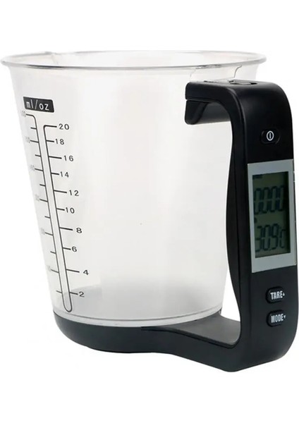 Siyah Stil 1000G Profesyonel Elektronik Dijital Mutfak Tartı Un LCD Ekran ile Su Ölçüm Fincan Pişirme Malzemeleri (Yurt Dışından)
