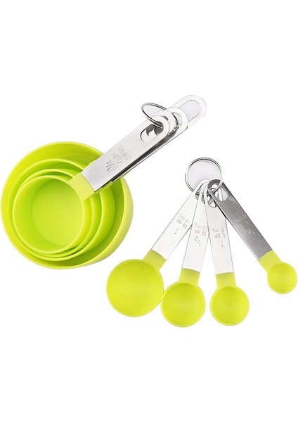 8 Adet Tarzı Ölçme Kaşık Seti Ölçme Fincan Seti Çay Kahve Ölçme Aletleri Sıvı Un Pişirme Pişirme Mutfak Aksesuarları (Yurt Dışından)