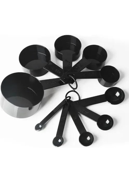 10 Adet Kare Yuvarlak Stil Mutfak Ölçü Kaşığı Çay Kaşığı Kahve Şeker Kaşığı Kek Pişirme Un Ölçü Kapları Mutfak Pişirme Aletleri Zxh (Yurt Dışından)