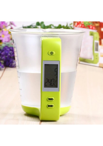 Yeşil Stil Wfgogo Dijital Bardak Tartı Elektronik Ölçme Ev Sürahi Mutfak Terazileri ile LCD Ekran ve Sıcaklık Ölçme Kapları Pişirme Araçları (Yurt Dışından) fiyatları