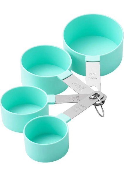 Koyu Gri Tarzı Çok Amaçlı Ölçme Kaşık Bardak Alet Takımı Pişirme Aksesuarları Paslanmaz Çelik Saplı Mutfak Aletleri Gül Altın (Yurt Dışından)