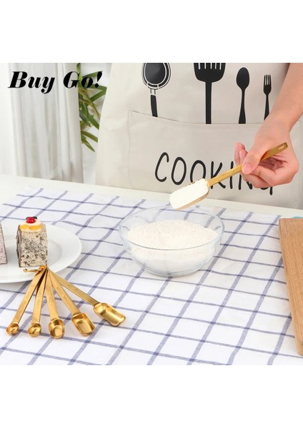 Bir Gümüş-6 Adet Tarzı 6 Adet Set Paslanmaz Çelik Mutfak Gereçleri Ölçme Kaşığı Set Çay Kaşığı Kahve Şeker Kaşık Kek Pişirme Ölçme Fincanları Pişirme Araçları (Yurt Dışından) indirimleri