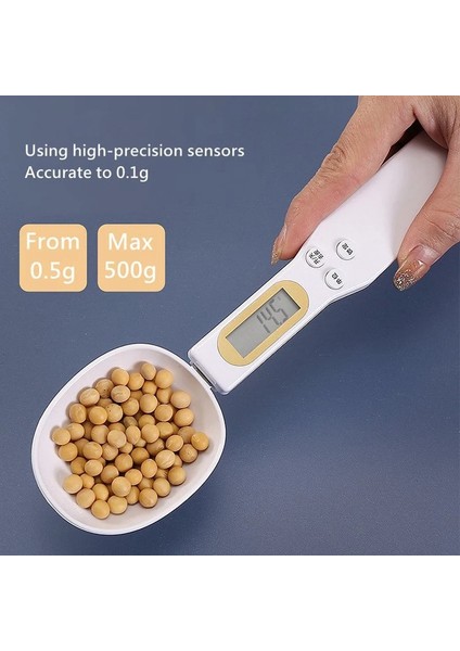 Beyaz0.1g-Usb Stili 500G.1G Taşınabilir LCD Dijital Mutfak Terazisi Ölçüm Kaşığı Gram Usbelektronik Kaşık Ağırlık Hacmi Gıda Ölçeği Mutfak Gereçleri (Yurt Dışından) indirimleri